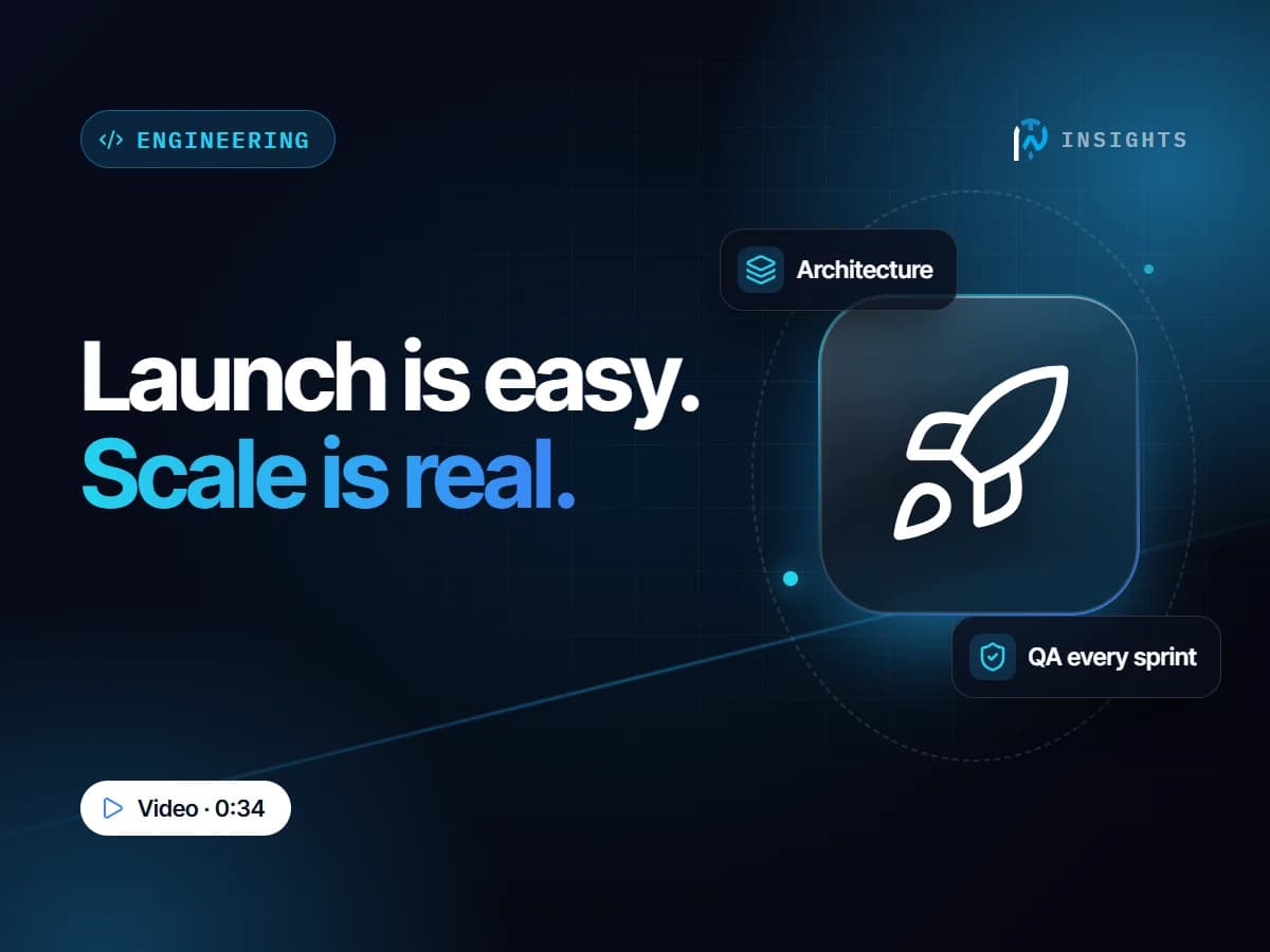 Launching Is Easy. Scaling Is Where It Gets Real.