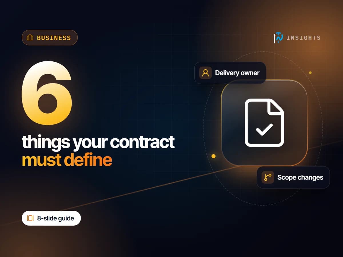 6 Things Every Software Contract Should Define Before Work Starts