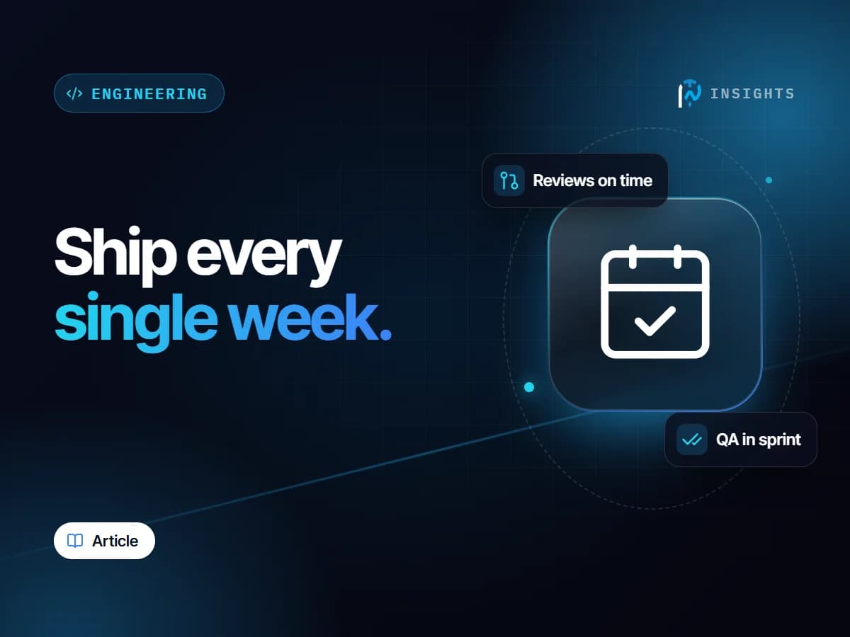 Why Teams Miss Weekly Releases (It's Rarely the Developers)
