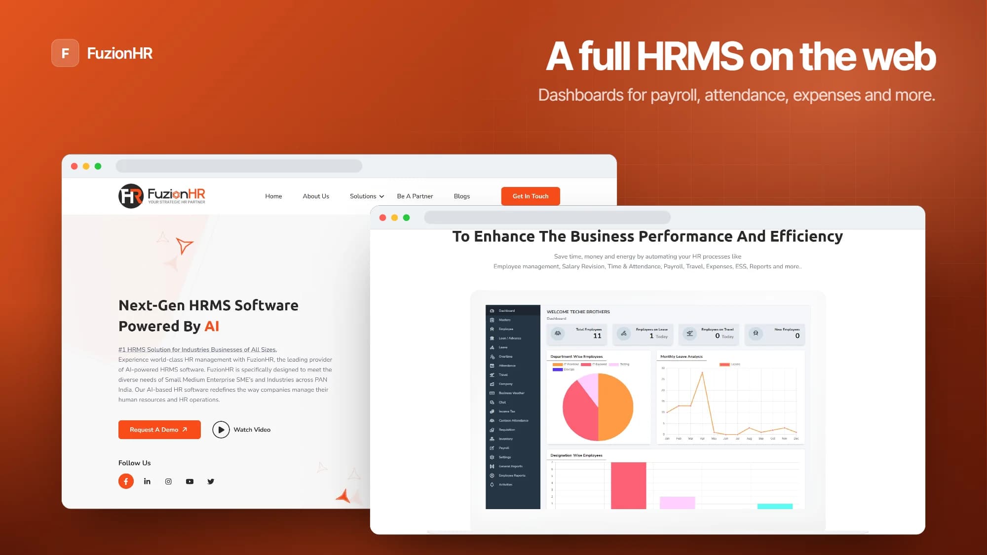 FuzionHR – web HRMS