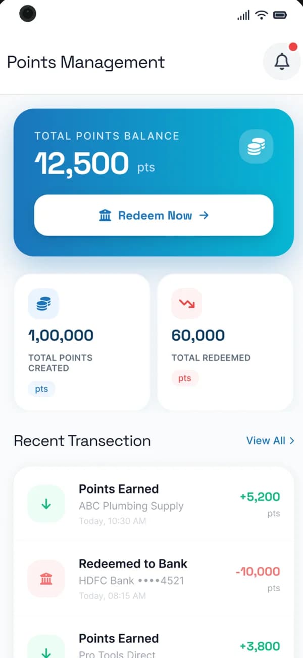Prime Loyalty Program – screen 2