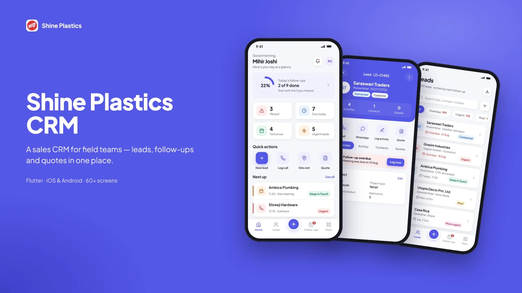 Shine Plastics CRM – overview