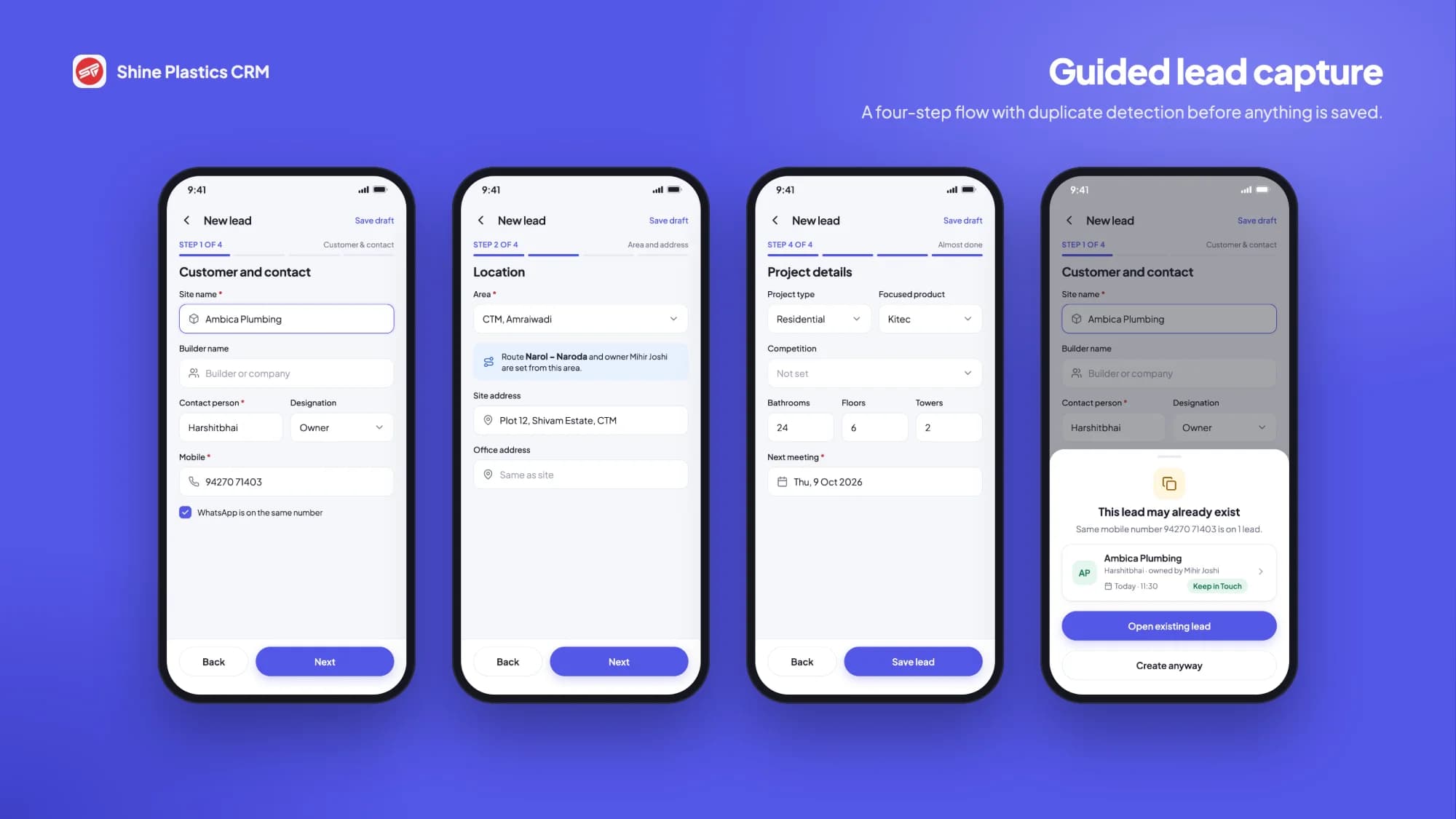 Shine Plastics CRM – feature 2