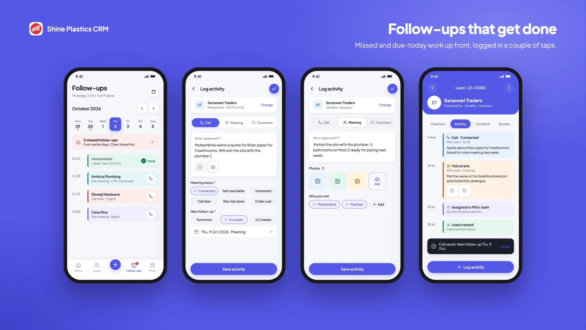 Shine Plastics CRM – feature 3
