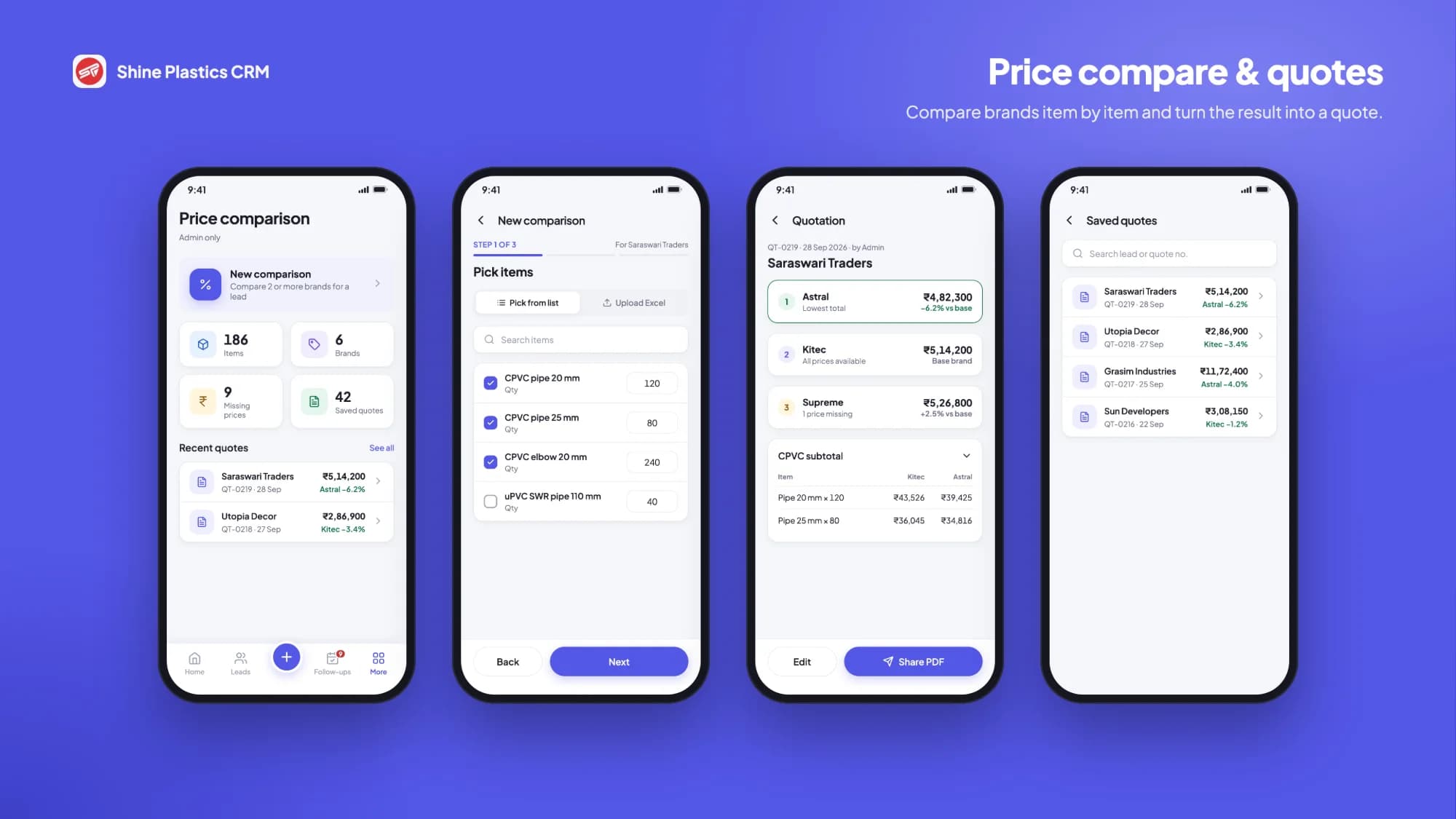 Shine Plastics CRM – feature 4