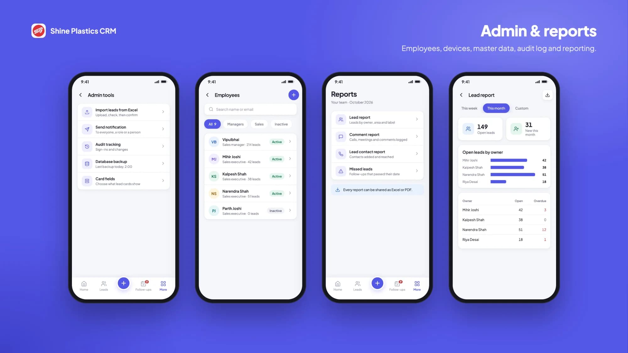 Shine Plastics CRM – feature 6