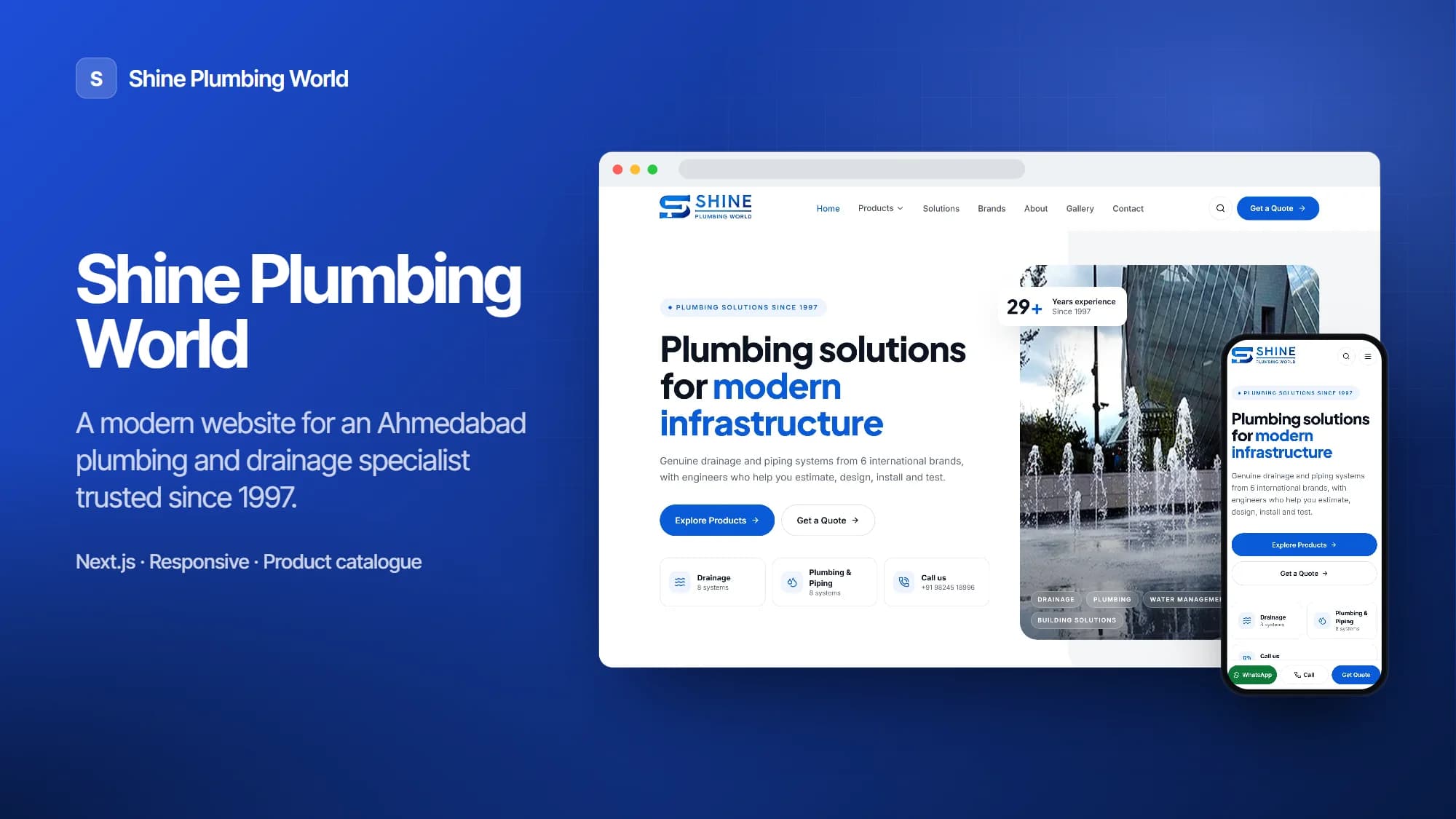 Shine Plumbing World – overview